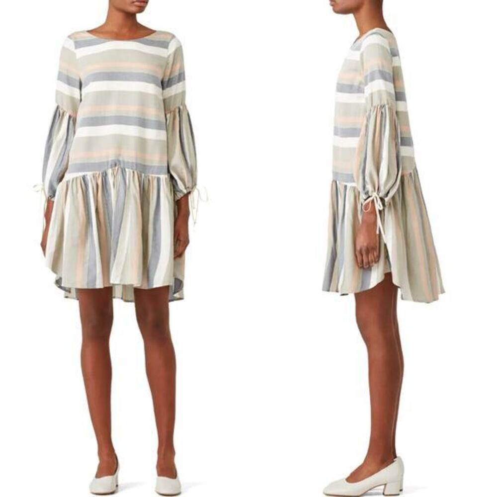 Paper Crown Striped Faro Dress made‎ in USA, women size M